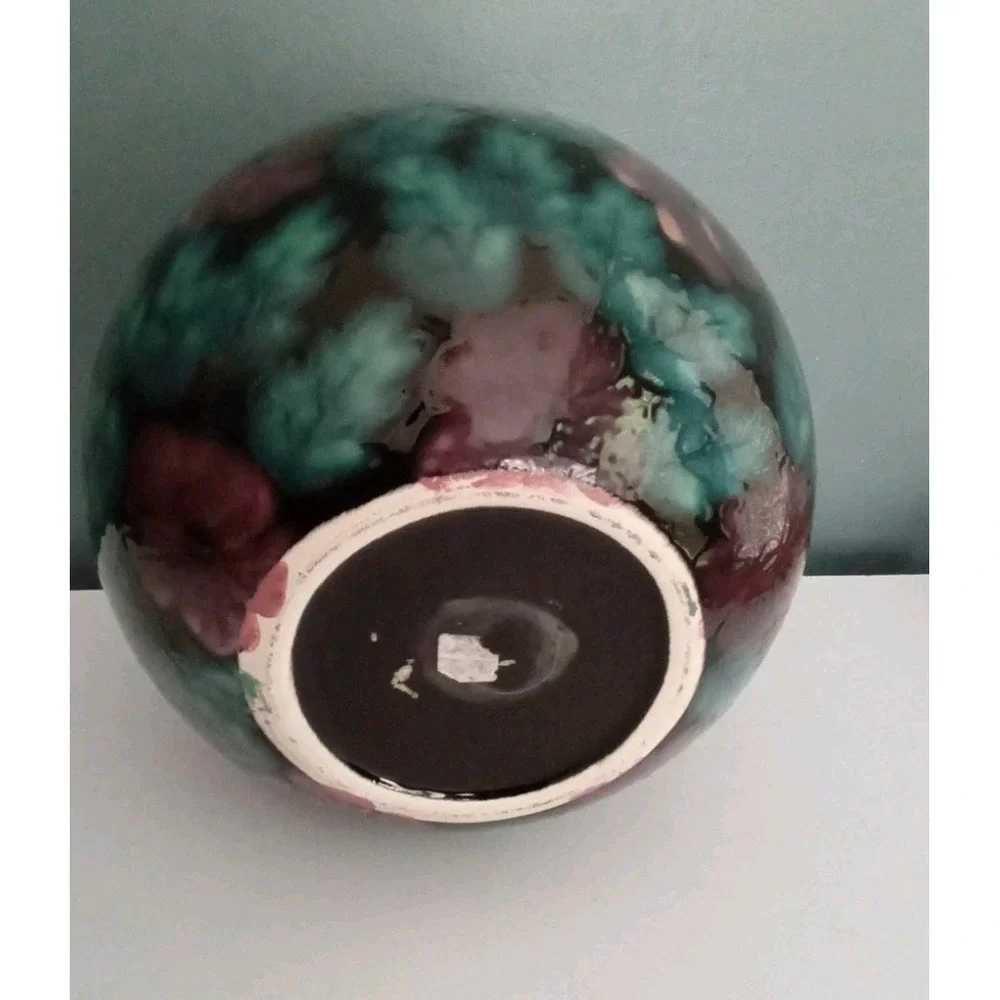 Floral‎ Vase Round Ceramic Accent Decor Table Vase Flower Vase Decor